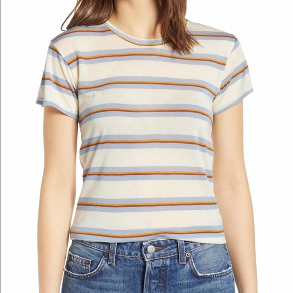 Reformation Tops - Reformation Alex Holloway Stripe slim tee